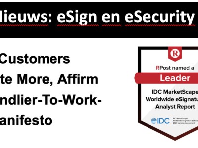 RPost Worldwide Leader and Hot Vendor RPost Worldwide Leader and Hot Vendor